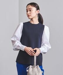 UNITED ARROWS | ＜UNITED ARROWS＞コンビ パフスリーブ ニット B†(ニット/セーター)