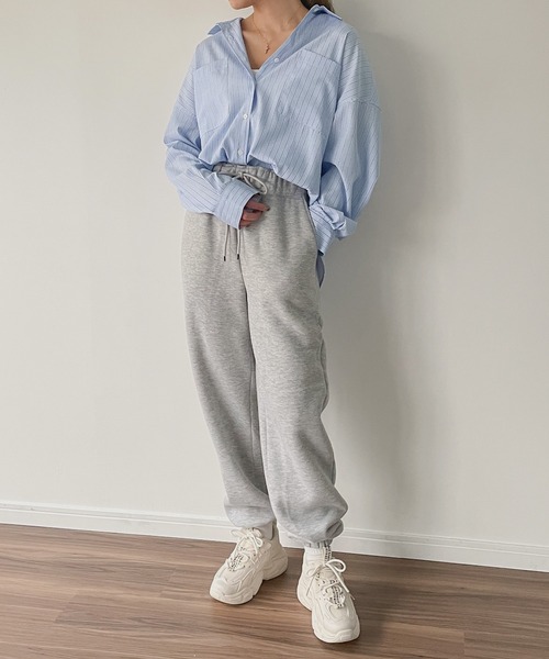 JUNOAH（ジュノア）の「ストライプシャツ（シャツ/ブラウス・レディース・イエロー/ピンク/ネイビー/ブルー・MEDIUM/LARGE）」の16枚目の写真