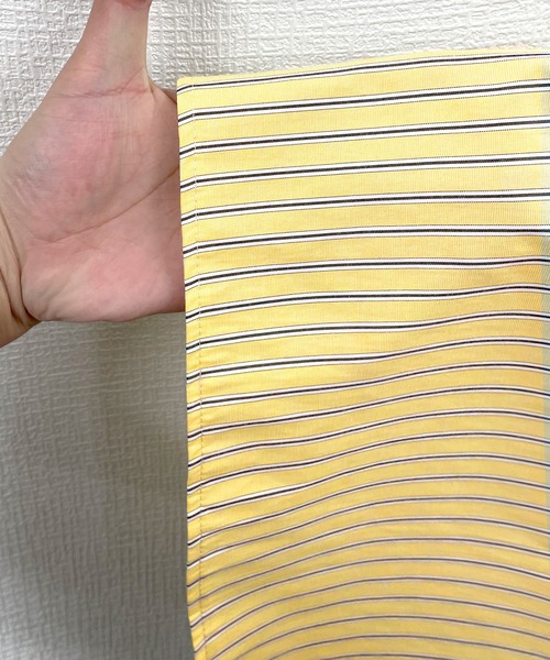 JUNOAH（ジュノア）の「ストライプシャツ（シャツ/ブラウス・レディース・イエロー/ピンク/ネイビー/ブルー・MEDIUM/LARGE）」の21枚目の写真