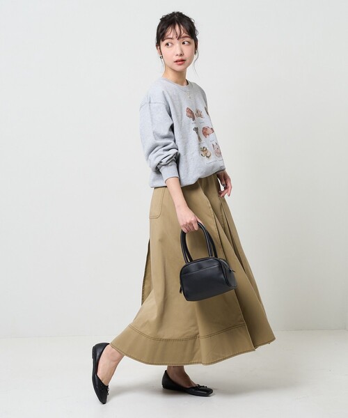 FREAK'S STORE(フリークスストア)の「9dogs Art Sweat Shirt/ドッグプリントスウェット(犬スウェット)(スウェット・レディース・ホワイト/グレー・フリ-)」の10枚目の写真