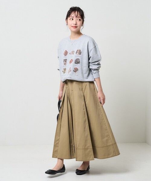 FREAK'S STORE(フリークスストア)の「9dogs Art Sweat Shirt/ドッグプリントスウェット(犬スウェット)(スウェット・レディース・ホワイト/グレー・フリ-)」の14枚目の写真