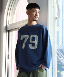 BEAMS | BEAMS / ルーズ ナンバリング フットボール ロング Tシャツ(Tシャツ/カットソー)