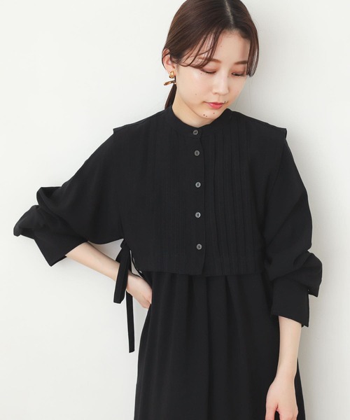 SENSE OF PLACE by URBAN RESEARCH（センスオブプレイスバイアーバンリサーチ）の「タックベストレイヤードワンピース（ワンピース・レディース・ミント/ブラック/オフホワイト・ONE）」の9枚目の写真