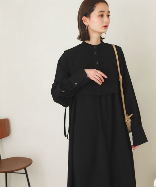 SENSE OF PLACE by URBAN RESEARCH（センスオブプレイスバイアーバンリサーチ）の「タックベストレイヤードワンピース（ワンピース・レディース・ミント/ブラック/オフホワイト・ONE）」の17枚目の写真