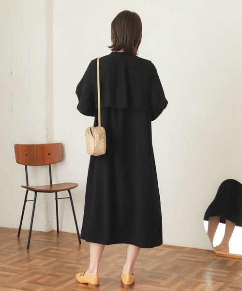 SENSE OF PLACE by URBAN RESEARCH（センスオブプレイスバイアーバンリサーチ）の「タックベストレイヤードワンピース（ワンピース・レディース・ミント/ブラック/オフホワイト・ONE）」の14枚目の写真