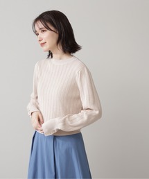 N.（N. Natural Beauty Basic） | ◆リブボタン柄編みニット(ニット/セーター)