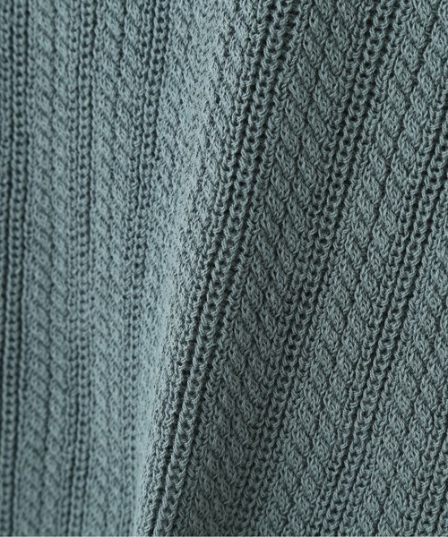 N.(N. Natural Beauty Basic)(エヌエヌナチュラルビューティーベーシック)の「◆リブボタン柄編みニット(ニット/セーター・レディース・ベージュ/ネイビー/ブルーグリーン・MEDIUM)」の21枚目の写真