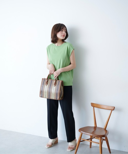 FREE'S MART(フリーズマート)の「【Sシリーズ対応】◆カルゼカットソーペグトップパンツ(その他パンツ・レディース・ライトブルー/ブラック/ピンク/グリーン・SMALL/MEDIUM/X-SMALL)」の5枚目の写真