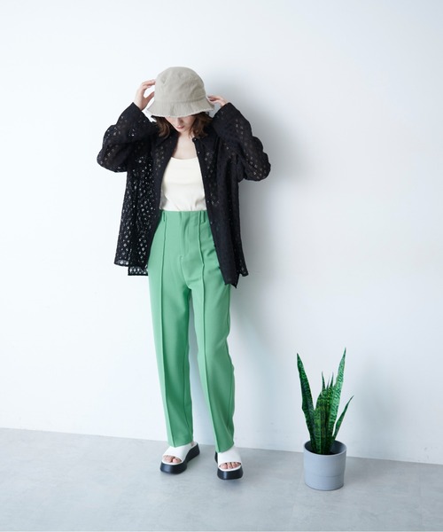 FREE'S MART(フリーズマート)の「【Sシリーズ対応】◆カルゼカットソーペグトップパンツ(その他パンツ・レディース・ライトブルー/ブラック/ピンク/グリーン・SMALL/MEDIUM/X-SMALL)」の9枚目の写真