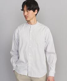 BEAUTY&YOUTH UNITED ARROWS | BY 70/2 ブロード ストライプ バンドカラー シャツ(シャツ/ブラウス)