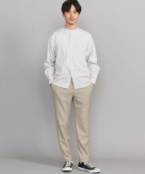 BEAUTY&YOUTH UNITED ARROWS(ビューティーアンドユースユナイテッドアローズ)の「BY 70/2 ブロード ストライプ バンドカラー シャツ(シャツ/ブラウス・メンズ・グレー/ホワイト・S/M/XL/L)」の8枚目の写真