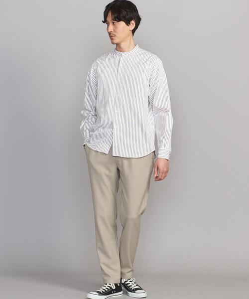 BEAUTY&YOUTH UNITED ARROWS(ビューティーアンドユースユナイテッドアローズ)の「BY 70/2 ブロード ストライプ バンドカラー シャツ(シャツ/ブラウス・メンズ・グレー/ホワイト・S/M/XL/L)」の3枚目の写真