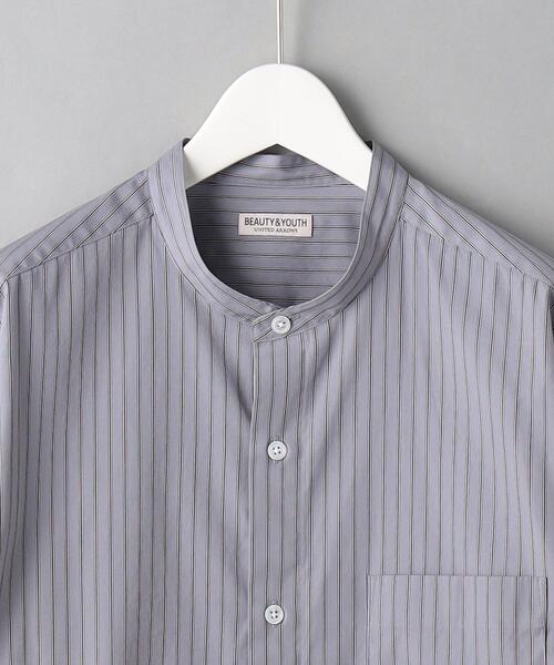 BEAUTY&YOUTH UNITED ARROWS(ビューティーアンドユースユナイテッドアローズ)の「BY 70/2 ブロード ストライプ バンドカラー シャツ(シャツ/ブラウス・メンズ・グレー/ホワイト・S/M/XL/L)」の18枚目の写真