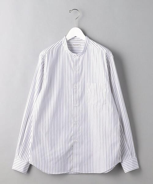 BEAUTY&YOUTH UNITED ARROWS(ビューティーアンドユースユナイテッドアローズ)の「BY 70/2 ブロード ストライプ バンドカラー シャツ(シャツ/ブラウス・メンズ・グレー/ホワイト・S/M/XL/L)」の13枚目の写真