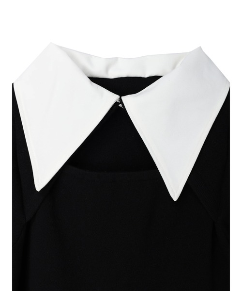 DURAS（デュラス）の「襟付きデザインニット（ニット/セーター・レディース・ブラック/ブルー/グレー系その他・FREE）」の16枚目の写真