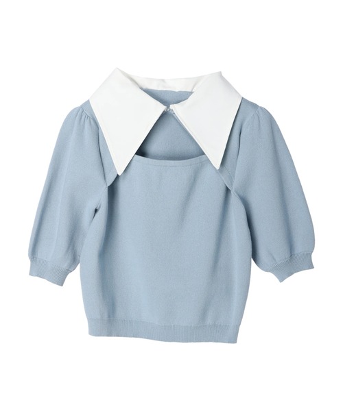 DURAS（デュラス）の「襟付きデザインニット（ニット/セーター・レディース・ブラック/ブルー/グレー系その他・FREE）」の14枚目の写真