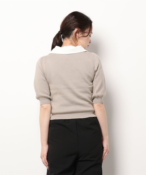 DURAS（デュラス）の「襟付きデザインニット（ニット/セーター・レディース・ブラック/ブルー/グレー系その他・FREE）」の9枚目の写真