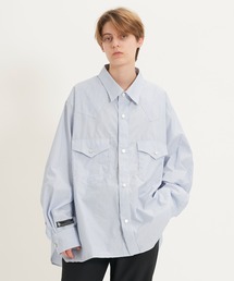 STRIPE OVERSIZED WESTAN SHIRTS