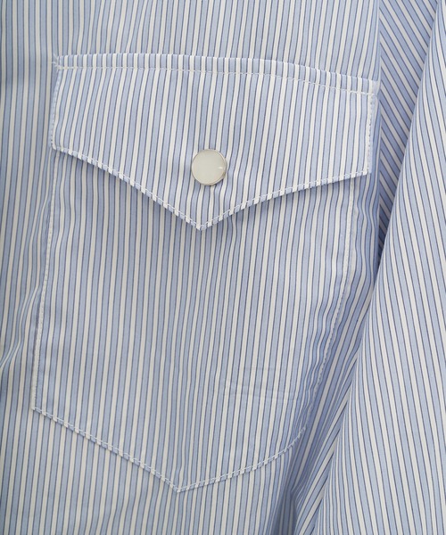 Jieda（ジエダ）の「STRIPE OVERSIZED WESTAN SHIRTS（シャツ/ブラウス