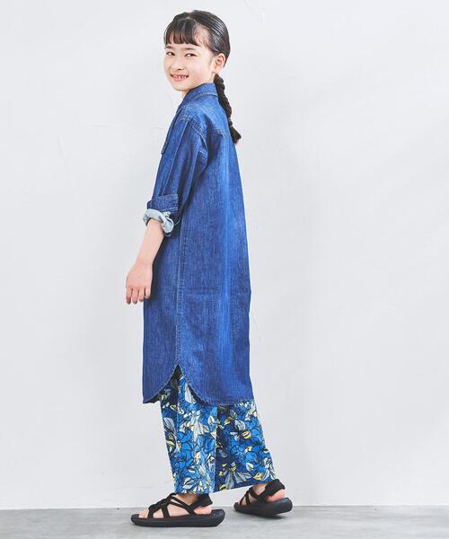 coen(コーエン)の「【ceon キッズ/ジュニア】デニムウェスタンワンピース(ワンピース・キッズ・ネイビー・100/110/120/130/140/150)」の3枚目の写真