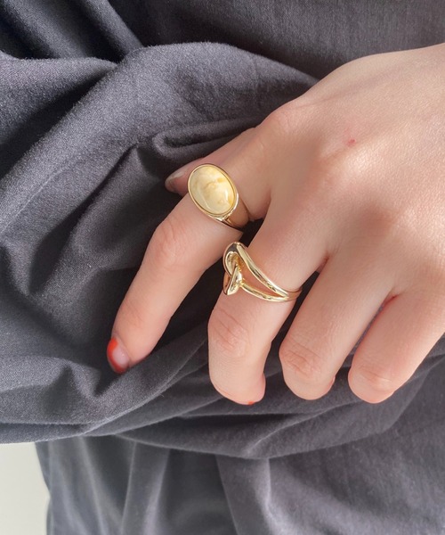 LOWRYS FARM（ローリーズファーム）の「２本デザインＳＥＴリング　275901（リング・レディース・その他/その他1/その他2・FREE）」の3枚目の写真