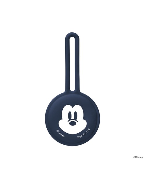 Disney（ディズニー）の「【 Disney 】 AirTag用 抗菌シリコンストラップ (ミッキー/ミニー/プーさん)（キーケース/キーアクセサリー・レディース・ネイビー/イエロー/ネイビー×ホワイト・FREE）」の3枚目の写真