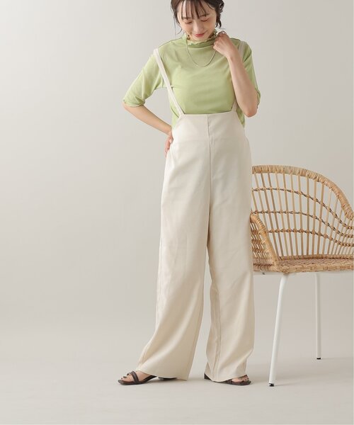 frames RAY CASSIN（フレームスレイカズン）の「シアーネット半袖ハイネック前後2WAYプルオーバー（Tシャツ/カットソー・レディース・ブラック/パープル/ピンク/グリーン/キナリ・FREE）」の11枚目の写真