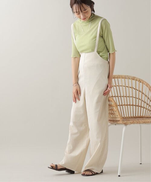 frames RAY CASSIN（フレームスレイカズン）の「シアーネット半袖ハイネック前後2WAYプルオーバー（Tシャツ/カットソー・レディース・ブラック/パープル/ピンク/グリーン/キナリ・FREE）」の13枚目の写真