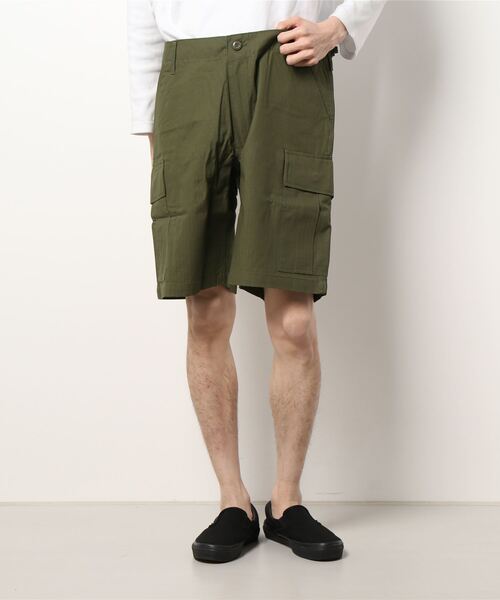 HOUSTON(ヒューストン)の「【HOUSTON】RIPSTOP BDU SHORTS(カーゴパンツ・メンズ・ブラック/カーキ/オリーブドラブ/ウッドランド・SMALL/MEDIUM/X-LARGE/LARGE)」の3枚目の写真