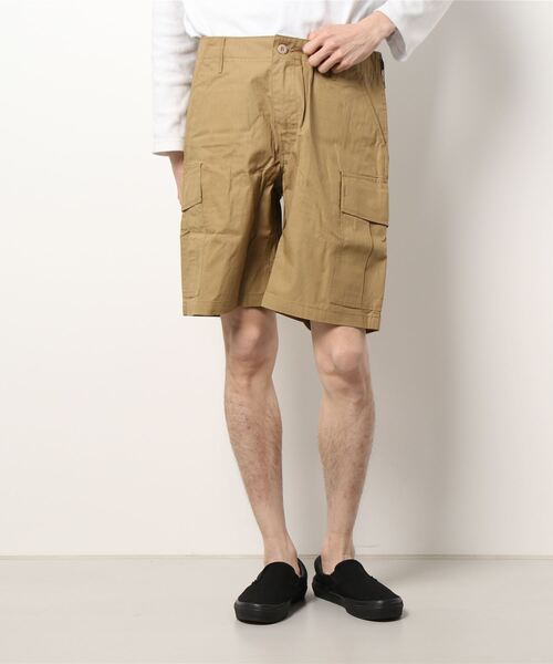 HOUSTON(ヒューストン)の「【HOUSTON】RIPSTOP BDU SHORTS(カーゴパンツ・メンズ・ブラック/カーキ/オリーブドラブ/ウッドランド・SMALL/MEDIUM/X-LARGE/LARGE)」の2枚目の写真