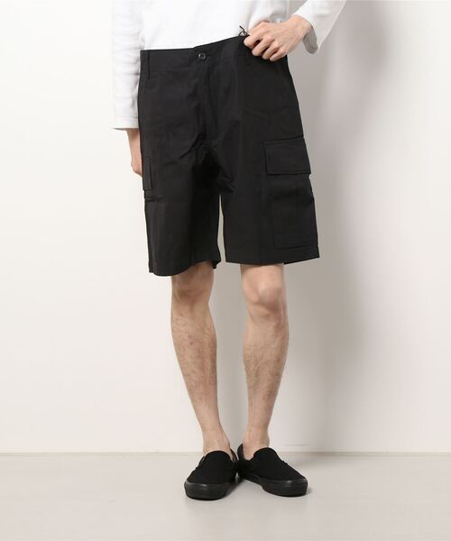 HOUSTON(ヒューストン)の「【HOUSTON】RIPSTOP BDU SHORTS(カーゴパンツ・メンズ・ブラック/カーキ/オリーブドラブ/ウッドランド・SMALL/MEDIUM/X-LARGE/LARGE)」の1枚目の写真