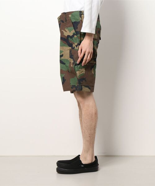 HOUSTON(ヒューストン)の「【HOUSTON】RIPSTOP BDU SHORTS(カーゴパンツ・メンズ・ブラック/カーキ/オリーブドラブ/ウッドランド・SMALL/MEDIUM/X-LARGE/LARGE)」の6枚目の写真