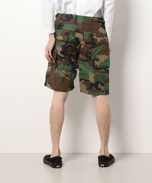 HOUSTON(ヒューストン)の「【HOUSTON】RIPSTOP BDU SHORTS(カーゴパンツ・メンズ・ブラック/カーキ/オリーブドラブ/ウッドランド・SMALL/MEDIUM/X-LARGE/LARGE)」の5枚目の写真