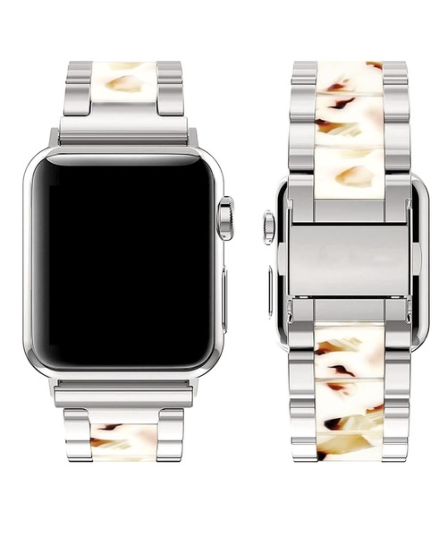 Urban Coral(アーバンコーラル)の「Apple Watch Band / アップルウォッチ バンド ステンレス×マーブルキャンディー / Urban Coral(デジタル腕時計・レディース・ブラウン系その他/ホワイト系その他/ネイビー/ピンク系その他/ホワイト系その他2/ネイビー系2/ピンク系その他2/ブラウン系その他2・40mm/44mm)」の11枚目の写真
