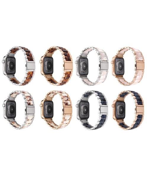 Urban Coral(アーバンコーラル)の「Apple Watch Band / アップルウォッチ バンド ステンレス×マーブルキャンディー / Urban Coral(デジタル腕時計・レディース・ブラウン系その他/ホワイト系その他/ネイビー/ピンク系その他/ホワイト系その他2/ネイビー系2/ピンク系その他2/ブラウン系その他2・40mm/44mm)」の9枚目の写真
