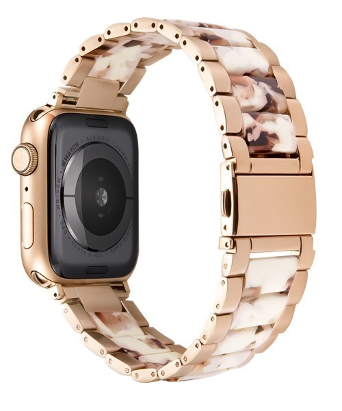 Urban Coral(アーバンコーラル)の「Apple Watch Band / アップルウォッチ バンド ステンレス×マーブルキャンディー / Urban Coral(デジタル腕時計・レディース・ブラウン系その他/ホワイト系その他/ネイビー/ピンク系その他/ホワイト系その他2/ネイビー系2/ピンク系その他2/ブラウン系その他2・40mm/44mm)」の21枚目の写真