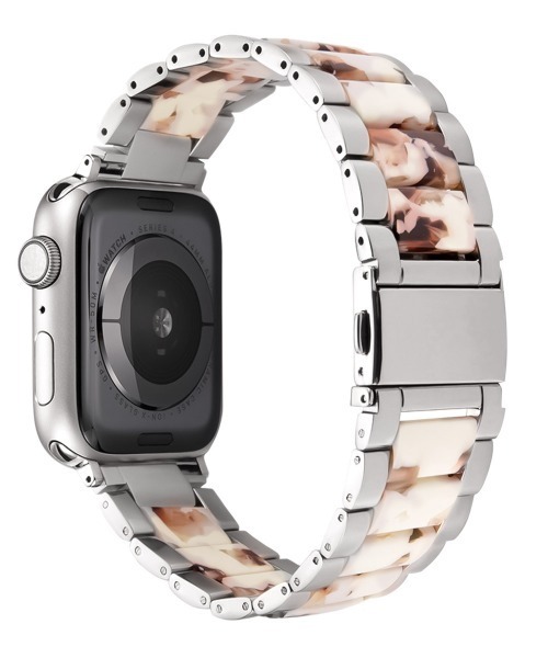 Urban Coral(アーバンコーラル)の「Apple Watch Band / アップルウォッチ バンド ステンレス×マーブルキャンディー / Urban Coral(デジタル腕時計・レディース・ブラウン系その他/ホワイト系その他/ネイビー/ピンク系その他/ホワイト系その他2/ネイビー系2/ピンク系その他2/ブラウン系その他2・40mm/44mm)」の22枚目の写真