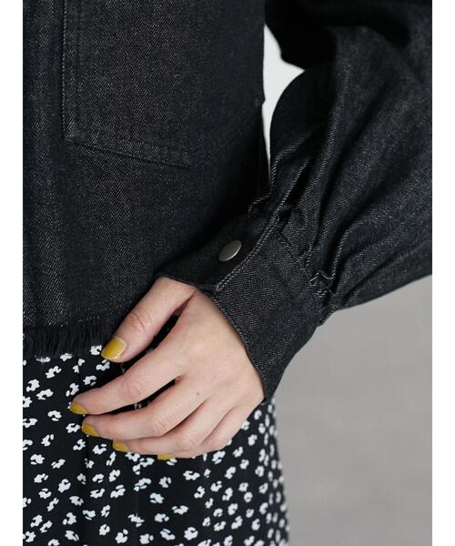 ELENCARE DUE(エレンカーレデュエ)の「・ELENCARE DUE ショートGジャン(ブルゾン・レディース・ブラック/インディゴブルー/その他6・FREE)」の4枚目の写真