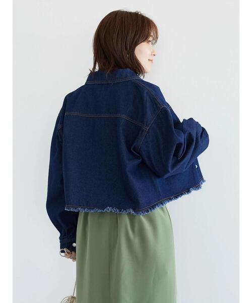 ELENCARE DUE(エレンカーレデュエ)の「・ELENCARE DUE ショートGジャン(ブルゾン・レディース・ブラック/インディゴブルー/その他6・FREE)」の7枚目の写真