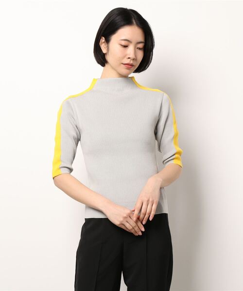 Lui's（ルイス）の「スリーブ配色ラインニット（ニット/セーター・レディース・グレー/ブラック/アイボリー・FREE）」の10枚目の写真