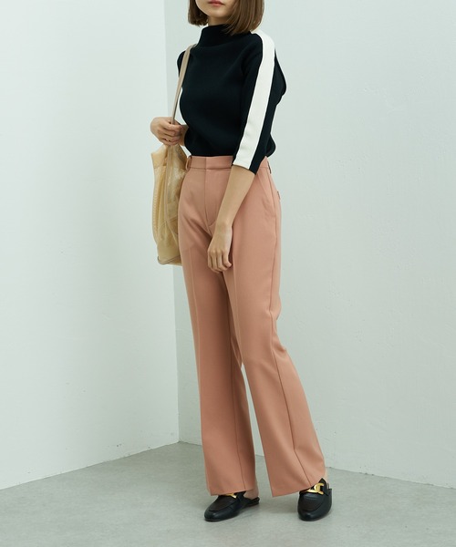 Lui's（ルイス）の「スリーブ配色ラインニット（ニット/セーター・レディース・グレー/ブラック/アイボリー・FREE）」の19枚目の写真