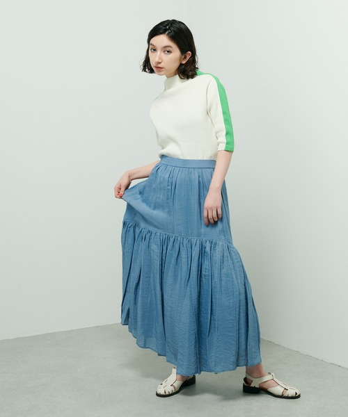 Lui's（ルイス）の「スリーブ配色ラインニット（ニット/セーター・レディース・グレー/ブラック/アイボリー・FREE）」の21枚目の写真