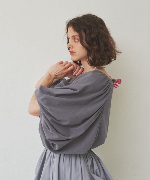 LA BELLE ETUDE(ラベルエチュード)の「リラックスボリューム袖カットソー(Tシャツ/カットソー・レディース・ホワイト/ブラック/グレー・FREE)」の19枚目の写真