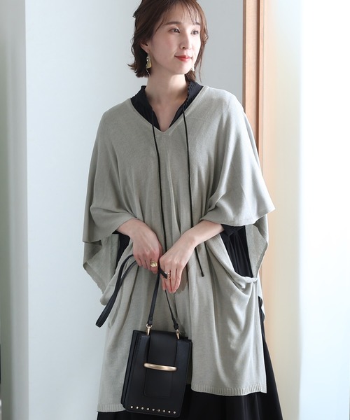 ElegChic(エレグシック)の「マルチウェイストールカーディガン(カーディガン/ボレロ・レディース・オフホワイト/ブラック/グレー/ブラウン・フリー)」の4枚目の写真