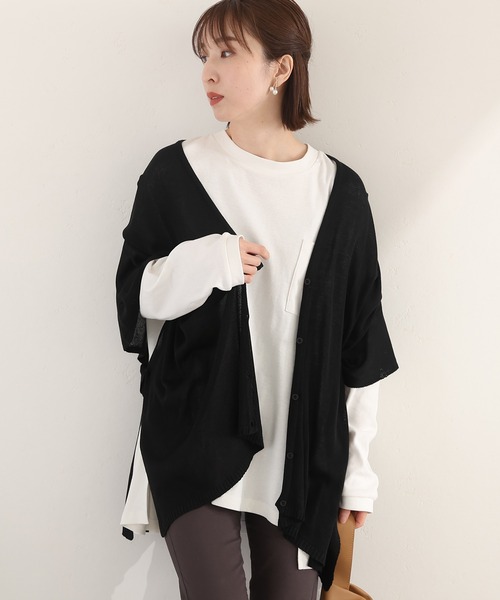 ElegChic(エレグシック)の「マルチウェイストールカーディガン(カーディガン/ボレロ・レディース・オフホワイト/ブラック/グレー/ブラウン・フリー)」の3枚目の写真