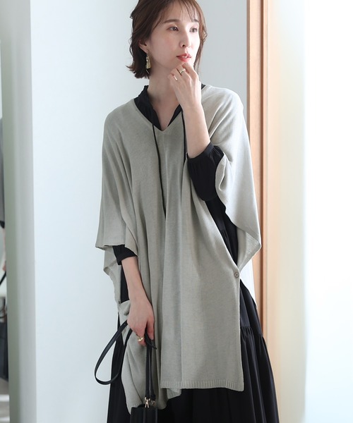 ElegChic(エレグシック)の「マルチウェイストールカーディガン(カーディガン/ボレロ・レディース・オフホワイト/ブラック/グレー/ブラウン・フリー)」の13枚目の写真
