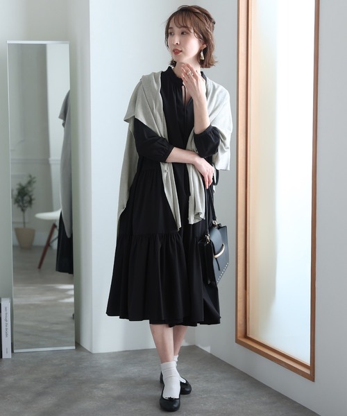 ElegChic(エレグシック)の「マルチウェイストールカーディガン(カーディガン/ボレロ・レディース・オフホワイト/ブラック/グレー/ブラウン・フリー)」の16枚目の写真