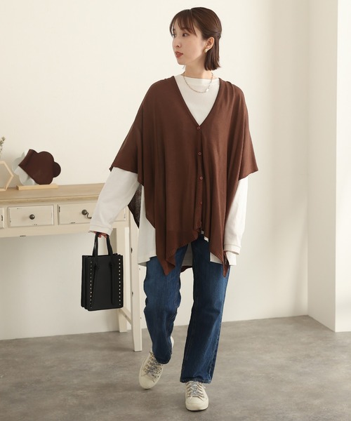 ElegChic(エレグシック)の「マルチウェイストールカーディガン(カーディガン/ボレロ・レディース・オフホワイト/ブラック/グレー/ブラウン・フリー)」の21枚目の写真