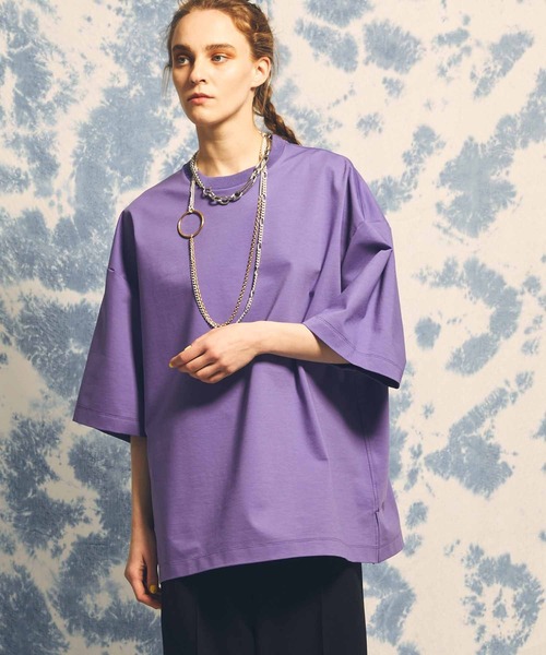 MAISON SPECIAL(メゾンスペシャル)の「《ユニセックスアイテム》スマッシングポンチプライムオーバークルーネックTシャツ 【MAISON SPECIAL/メゾンスペシャル】(Tシャツ/カットソー・メンズ・オフホワイト/ブラック/グリーン/ブルー/パープル/オレンジ/チャコールグレー/イエロー・0/1/2)」の7枚目の写真