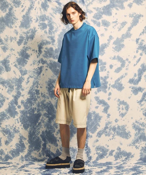 MAISON SPECIAL(メゾンスペシャル)の「《ユニセックスアイテム》スマッシングポンチプライムオーバークルーネックTシャツ 【MAISON SPECIAL/メゾンスペシャル】(Tシャツ/カットソー・メンズ・オフホワイト/ブラック/グリーン/ブルー/パープル/オレンジ/チャコールグレー/イエロー・0/1/2)」の13枚目の写真